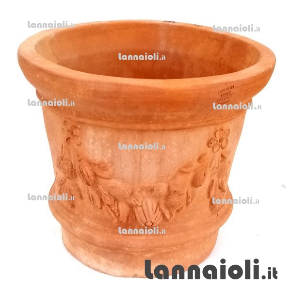 VASO COCCIO FESTONATO CM.44-50 terrecotte toscane